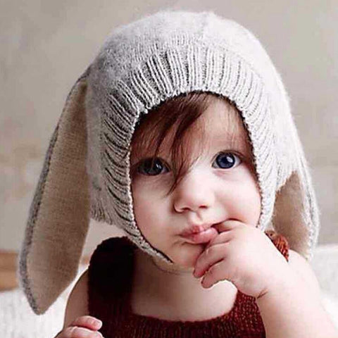 Hasen Langohr Babymütze - flauschig warm - mybabydream