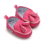 Mokassins aus Leder mit Schleife - mybabydream