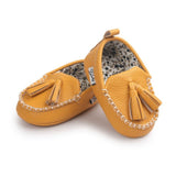 Mokassins aus Leder mit Schleife - mybabydream