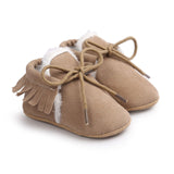 Wildleder Mokassins mit Schleife gefüttert - mybabydream