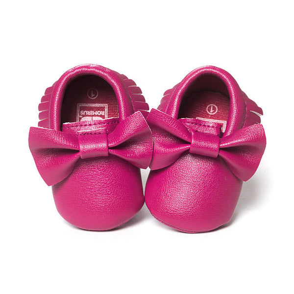 Baby Lederschuhe mit Schleife 0-18 Monate - mybabydream