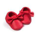 Baby Lederschuhe mit Schleife 0-18 Monate - mybabydream