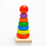 Regenbogen Ringe Holzspielzeug - mybabydream
