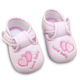 Baby Schuhe mit Herzchen und Anti-Rutsch-Sohle - mybabydream