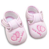 Baby Schuhe mit Herzchen und Anti-Rutsch-Sohle - mybabydream