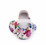 Ballerinas mit Blumenmuster aus Leder - mybabydream