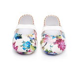 Ballerinas mit Blumenmuster aus Leder - mybabydream